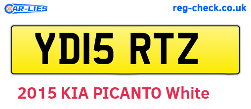 YD15RTZ are the vehicle registration plates.