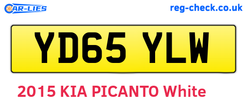 YD65YLW are the vehicle registration plates.