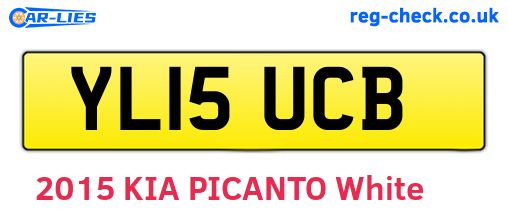 YL15UCB are the vehicle registration plates.