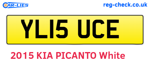 YL15UCE are the vehicle registration plates.