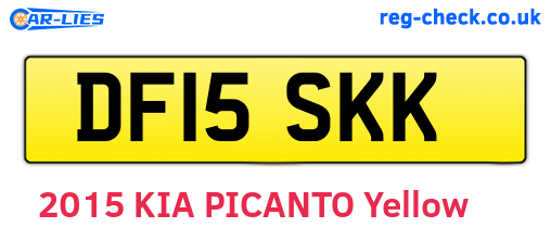 DF15SKK are the vehicle registration plates.