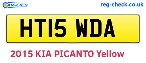HT15WDA are the vehicle registration plates.
