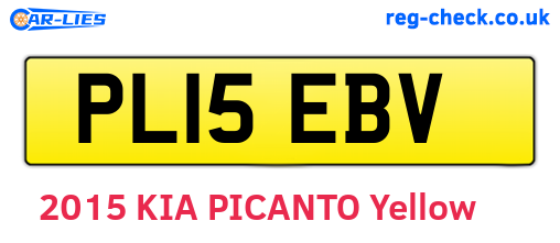 PL15EBV are the vehicle registration plates.
