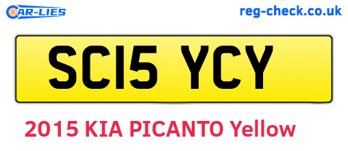 SC15YCY are the vehicle registration plates.
