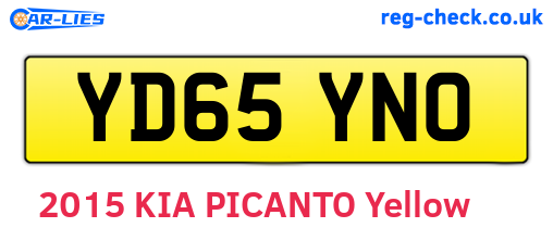 YD65YNO are the vehicle registration plates.