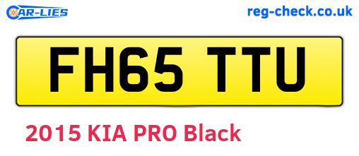 FH65TTU are the vehicle registration plates.