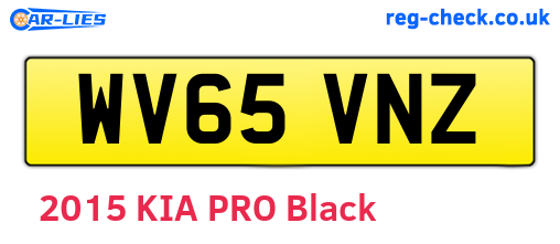 WV65VNZ are the vehicle registration plates.