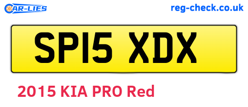 SP15XDX are the vehicle registration plates.