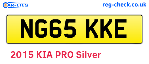 NG65KKE are the vehicle registration plates.