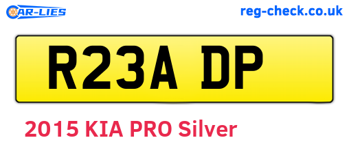 R23ADP are the vehicle registration plates.