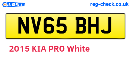 NV65BHJ are the vehicle registration plates.