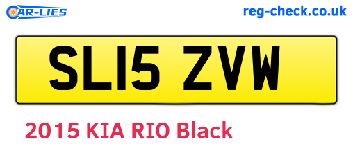 SL15ZVW are the vehicle registration plates.