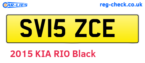 SV15ZCE are the vehicle registration plates.