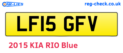 LF15GFV are the vehicle registration plates.
