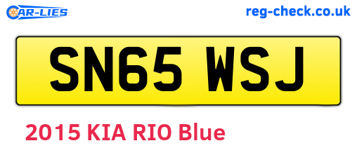 SN65WSJ are the vehicle registration plates.