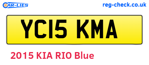 YC15KMA are the vehicle registration plates.