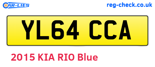 YL64CCA are the vehicle registration plates.