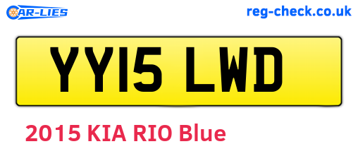 YY15LWD are the vehicle registration plates.