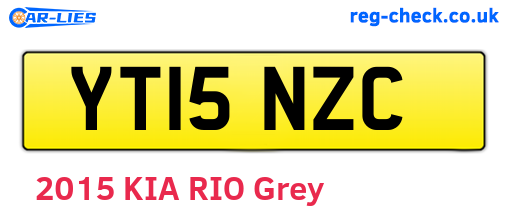 YT15NZC are the vehicle registration plates.