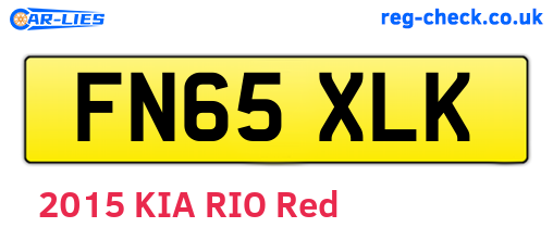 FN65XLK are the vehicle registration plates.
