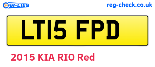 LT15FPD are the vehicle registration plates.