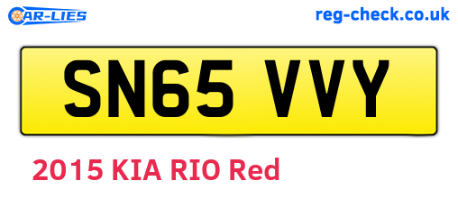 SN65VVY are the vehicle registration plates.