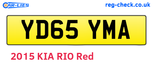 YD65YMA are the vehicle registration plates.