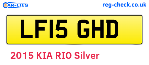 LF15GHD are the vehicle registration plates.