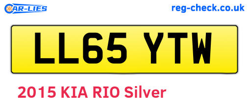 LL65YTW are the vehicle registration plates.