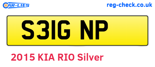 S31GNP are the vehicle registration plates.