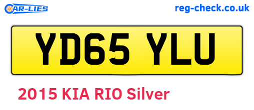 YD65YLU are the vehicle registration plates.