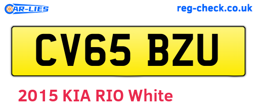 CV65BZU are the vehicle registration plates.