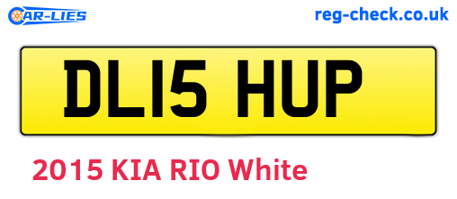 DL15HUP are the vehicle registration plates.