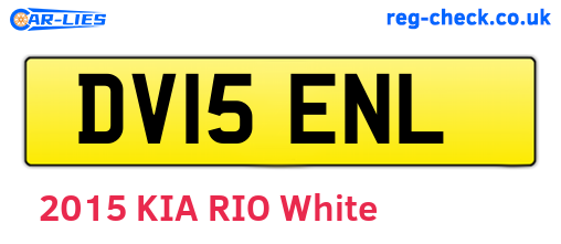 DV15ENL are the vehicle registration plates.