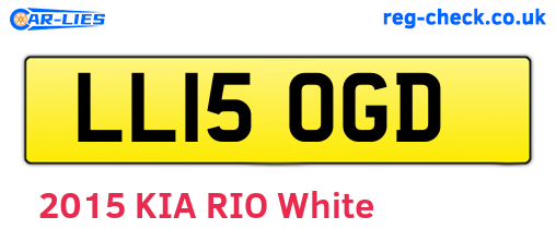 LL15OGD are the vehicle registration plates.
