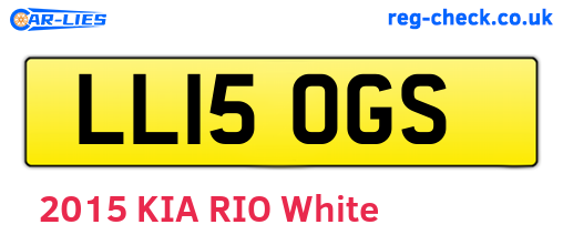 LL15OGS are the vehicle registration plates.