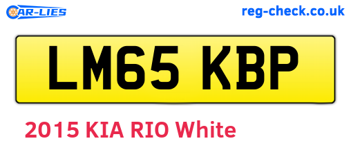 LM65KBP are the vehicle registration plates.