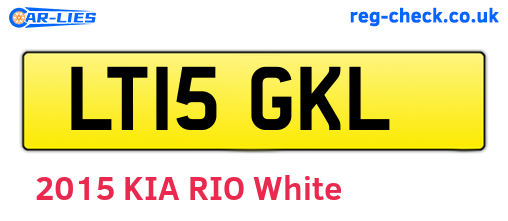 LT15GKL are the vehicle registration plates.