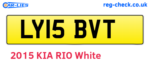 LY15BVT are the vehicle registration plates.