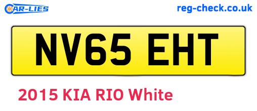 NV65EHT are the vehicle registration plates.