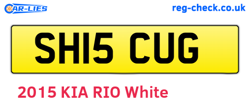 SH15CUG are the vehicle registration plates.