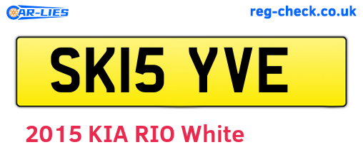 SK15YVE are the vehicle registration plates.