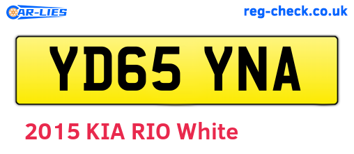 YD65YNA are the vehicle registration plates.