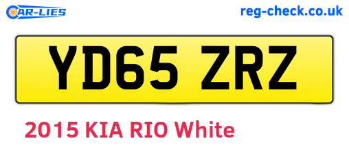 YD65ZRZ are the vehicle registration plates.