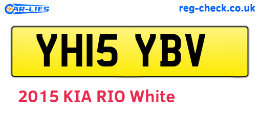 YH15YBV are the vehicle registration plates.