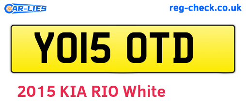 YO15OTD are the vehicle registration plates.