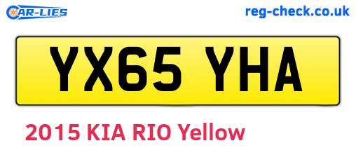 YX65YHA are the vehicle registration plates.