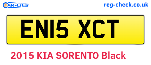 EN15XCT are the vehicle registration plates.