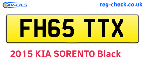 FH65TTX are the vehicle registration plates.