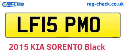 LF15PMO are the vehicle registration plates.